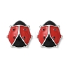 Brass Enamel Stud Earrings for Women EJEW-A126-04P-2