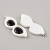 Opaque Resin Pendants RESI-WH0026-89E-2
