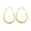 Teardrop Brass Dangle Earrings EJEW-R018-01G-4