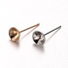 Rack Plating Iron Ear Studs Findings IFIN-M029-04-NR-1