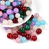 Baking Paint Imitation Jade Glass Beads X1-DGLA-Q021-10mm-M-1