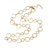 304 Stainless Steel 8MM and 12MM Ring Link Chain Necklaces NJEW-P343-02B-G-4