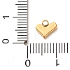 304 Stainless Steel Micro Pave Clear Cubic Zirconia Charms CU-CBAB6EC-06G-3