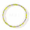 Glass & 304 Stainless Steel Beaded Stretch Bracelets for Women AN7513-5-1