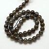 Grade AA Natural Gemstone Labradorite Round Beads Strands G-E251-33-8mm-3