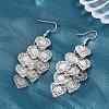 Brass Dangle Earrings EJEW-B157-02A-P-2
