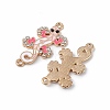 Alloy Enamel Connector Charms ENAM-I054-08D-2