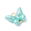 Opaque Acrylic Imitation Pearl Beads Pendants PALLOY-JF04296-02-4