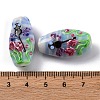 Oval Handmade Lampwork Beads  LAMP-G137-D08-3