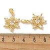 Brass Micro Pave Cubic Zirconia Pendents KK-R210-16G-3