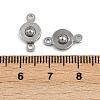 304 Stainless Steel Snap Clasps X-STAS-K311-03P-3