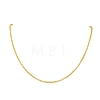 3MM 304 Stainless Steel Rolo Chain Necklaces NJEW-JN05622-02-3