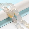 Natural White Agate Beads Strands G-K357-D20-01-2