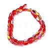 Electroplate Opaque Glass Beads EGLA-H112-06-HR04-2