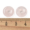 Natural Rose Quartz Donut/Pi Disc Charms G-G142-01B-3