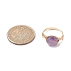 Oval Natural Amethyst & Amazonite & Rose Quartz & Citrine Finger Rings GG-CJ22AE-G-3