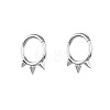 316L Surgical Stainless Steel 3 Spike Cartilage Earrings WG02E4B-01-4