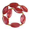 Natural Banded Agate Beads Strands G-F825-H01-01-3