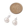 Natural Pearl Ear Studs EJEW-P286-30P-3