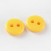 2-Hole Flat Round Resin Sewing Buttons for Costume Design BUTT-E119-34L-04-2