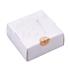 Marble Pattern Foldable Creative Kraft Paper Box CON-CJ0001-05-5