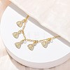 Brass Micro Pave Clear Cubic Zirconia Money Bag Pendant Necklaces NJEW-A071-07G-1