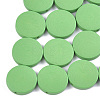 Painted Natural Poplar Wood Beads WOOD-S045-063B-05-1
