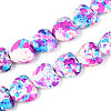 Spray Painted Synthetic Turquoise Beads Strands G-N352-28A-02-1