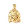 304 Stainless Steel Pendant Rhinestone Settings STAS-F363-03G-1