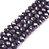 Electroplate Glass Beads Strands LS-EGLA-A044-P6mm-B11-1