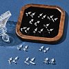 2 Pairs Alloy Stud Earrings for Women EJEW-FS0001-27K-9