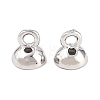 Brass Bead Cap Bails KK-H292-41P-1