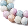 Ombre Effect Dyed Glass Beads Strands GLAA-T031-01O-06-4