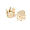 Heart Brass Sew on Prong Settings KK-C163-14B-G-2