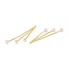 Clear Glass Tassel Pendnants KK-P228-16G-3