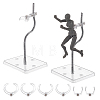 Adjustable Plastic Stand Base Action Figure Display Holder ODIS-WH0030-316A-1