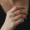 Hollow Out Chinese Knot 304 Stainless Steel Finger Ring for Women RJEW-E073-09P-4