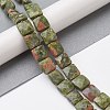 Natural Unakite Beads Strands G-K359-B14-01-2