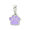 Platinum Tone Alloy Enamel European Dangle Charms PALLOY-JF03232-3