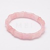 Natural Rose Quartz Beads Stretch Bracelets BJEW-E289-G03-2