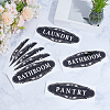 3Pcs 3 Styles PVC Self-adhesive Sign Label Paper DIY-CP0013-69-4