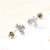 304 Stainless Steel Stud Earrings EJEW-H161-01P-B-3