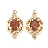 Brass Micro Pave Clear Cubic Zirconia Pendants KK-H257-08C-G01-1