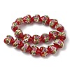 Handmade Gold Foil Glass Beads LAMP-K039-43-2