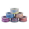Elecrelive 6 Rolls 6 Colors Segment Dyed Polyester Thread OCOR-EL0001-01B-11