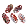 Natural Agate(Dyed & Heated) Links Connector Charms G-Q606-03-1