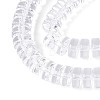 Transparent Glass Beads Strands GLAA-N028-4x8mm-01-3