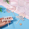 3Pcs 3 Styles Acrylic Cake Toppers FIND-TA0010-38A-6