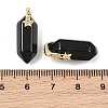 Natural Obsidian Double Terminal Pendants GG-CBA4154-07G-02-3