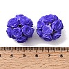 Opaque Acrylic & Rhinestone & Resin Beads OACR-D039-06-3
